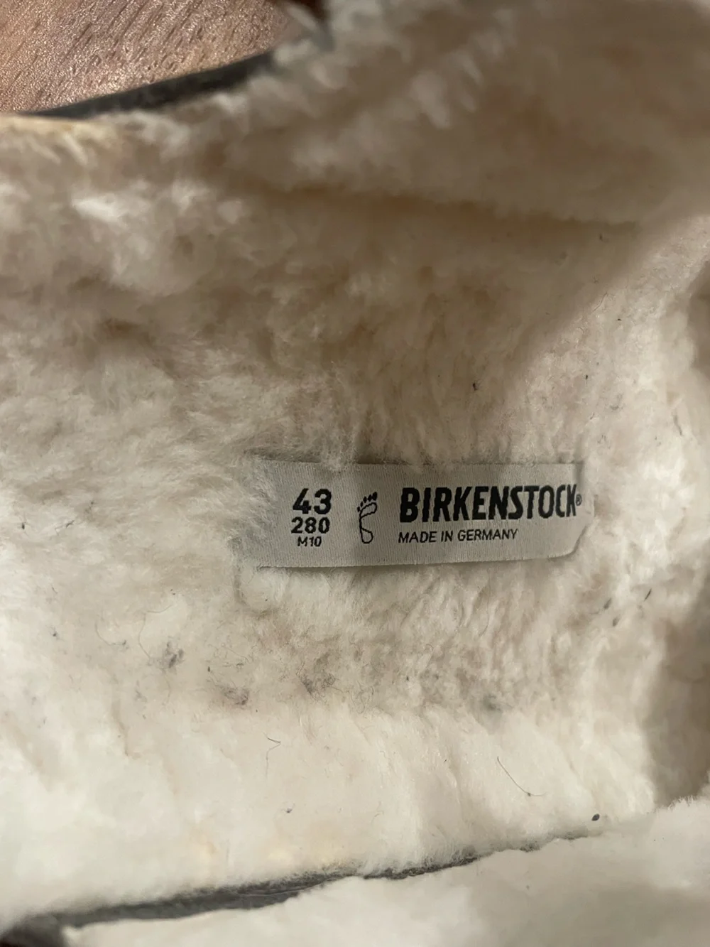 Birkenstock Shearling-Lined Clog in Cream